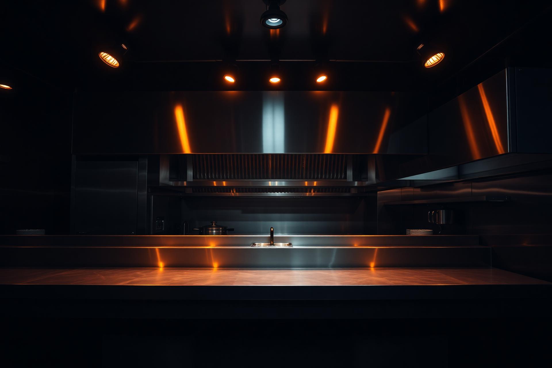 Cozinha profissional em aço inox